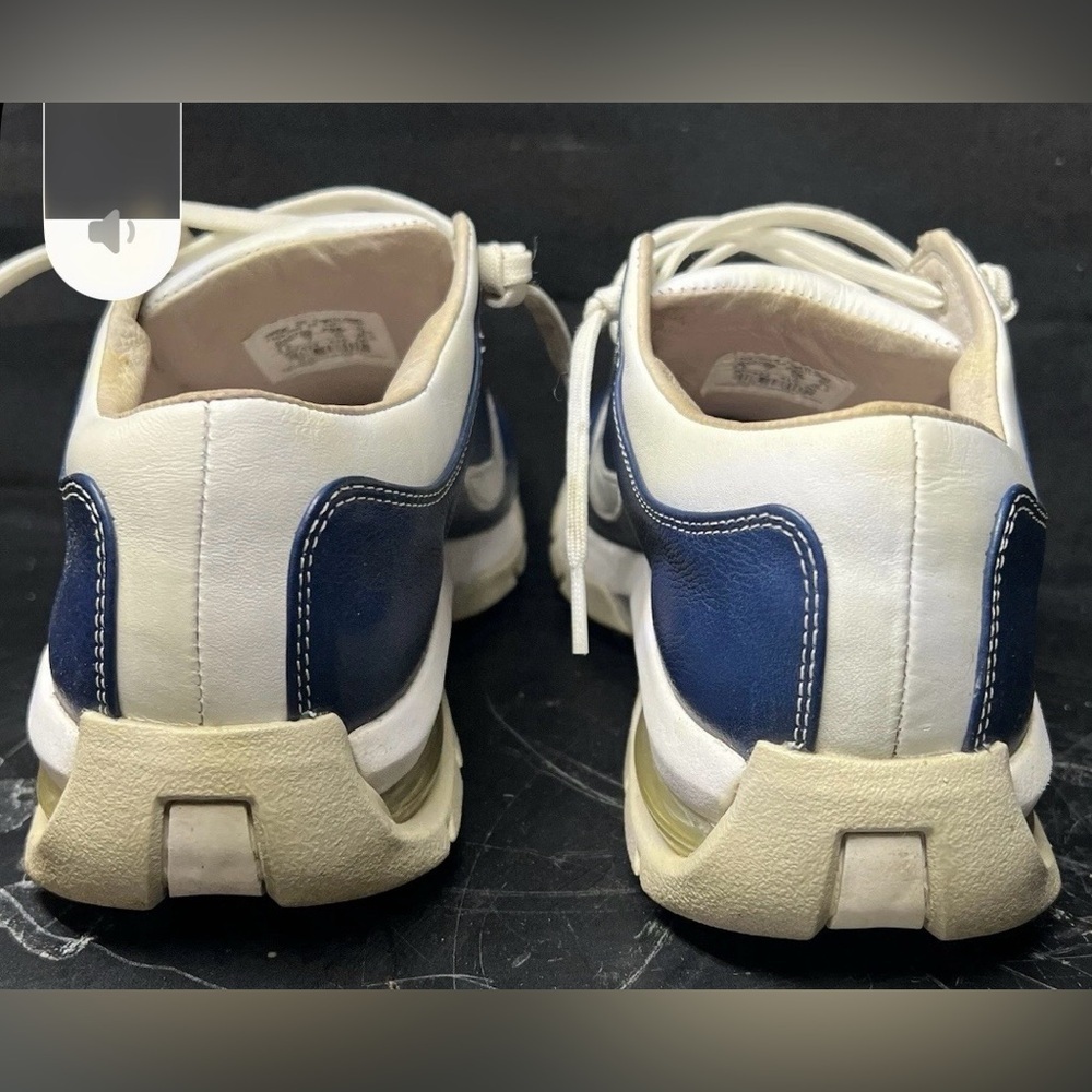 Vintage Style Nike Air Gritty Up Women's Retro Blue & White Golf Shoes Size 9.5 - Picture 6 of 9